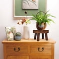 thumbnail image 5 of Patio New Display Flower Succulent Indoor Outdoor Plant Stand Shelf Wooden Stool Flower Pot Holder Flower Pot Base BROWN S, 5 of 8