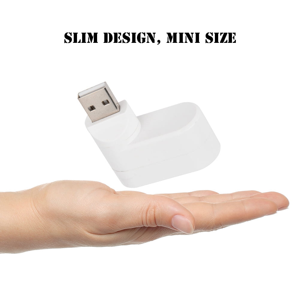 Multi Port Hub Usb Hub Abs Usb Hubs Ports Usb 2.0 Mini Rotate Splitter Adapter Hub For Pc Notebook Laptop Black