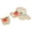 B20-Beige, variant on Children's Bucket Hat Straw Hat Hat Sun + Sunscreen Sunshade Children Flower Straw Beach Girls Bag Kids Hat B20-White