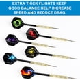 thumbnail image 4 of 144pcs Standard Dart Flights Set, Dart Flights for Steel Tip Darts/Soft Plastic Tip Darts, Dart Replacement Flights Accessories, 4 of 7
