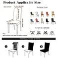 thumbnail image 3 of IROOM Chair Covers for Dining Room Set of 6,Stretch Kitchen Chair Slipcover 6 Pieces, Parson Chair Cover 6 Pack, Washable and Removable, 3 of 6
