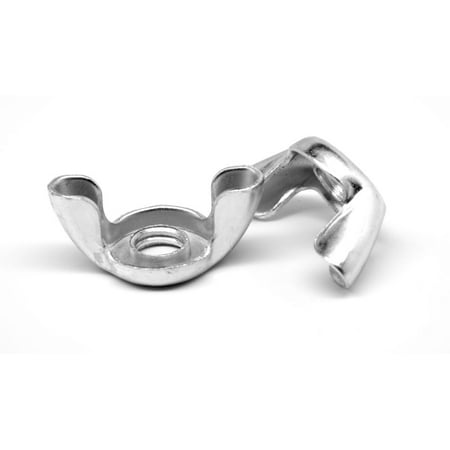 

1/4 -20 Coarse Thread Stamped Wing Nut Type D Style 1 Low Carbon Steel Zinc Plated Pk 100
