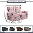 thumbnail image 2 of Xixirimido Recliner Loveseat Slipcover, 6 Pieces Stretch Sofa Covers for 2 Seat Reclining Couch, Soft Washable Furniture Protector with Pockets, Pink Cherry Blossom Butterfly, 2 of 8