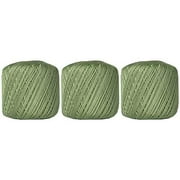 3 Ball Pack Threadart 100% Pure Cotton Crochet Thread - Size 10 - Color 10 - AVOCADO - 27 colors available