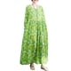 thumbnail image 1 of Vestido, Vestido suelto de mujer con bolsillos Manga larga Impreso Vintage Casual Vestido de vacacio Abody Verde/Medio, 1 of 7