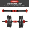 thumbnail image 3 of Threaded Dumbbell Handle Bar with 4 Fastener Rings Adjustable Dumbbell Bar for Weightlifting Home Gym Fitness Workout, 3 of 8