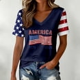 thumbnail image 2 of 2026 USA 250th Anniversary T Shirt Women Patriotic 4th of July Tee for Soccer Baseball Game Day, 2 of 4
