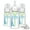 4oz, Clear + Gray HappyPaci, variant on Dr. Brown's Natural Flow Anti-Colic Options+ Narrow Baby Bottle, 8oz, 3 Pack + HappyPaci