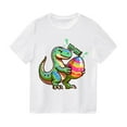 thumbnail image 2 of ZOYOEN Boys Easter T Shirts- Casual Cotton Cute Short Sleeve Graphic Tee Toddler to Big White Size 11-12 T, 2 of 3