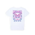 thumbnail image 3 of Wonder Nation Girls Butterfly Graphic Tee with Short Sleeves, Sizes 4-18, 3 of 3