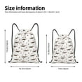 thumbnail image 2 of Xecao Dachshund Dog Pattern Sports Drawstring Backpack - String Swim Gym Bag with Wet Proof Pocket for Women&Men-Medium, 2 of 6