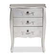 thumbnail image 6 of Baxton Studio Eliya Classic and Traditional Brushed Silver Finished Wood 3-Drawer Storage Cabinet, 6 of 12