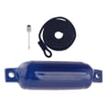 thumbnail image 2 of koolsoo Boats Fenders Marine Docking with Inflatable pin 6x20in Waterproof Mooring Buoy Black Rope Blue, 2 of 9