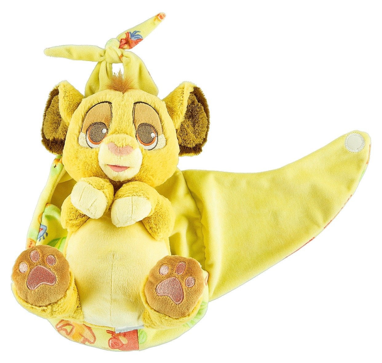 simba plush in pouch