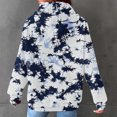 thumbnail image 7 of thefmos Women's Hooded Drawstring Tie Dye Sweatshirt with Kangaroo Pocket Casual Long Sleeve Pullover Fashion Fall Winter Outfit, Black L, 7 of 7