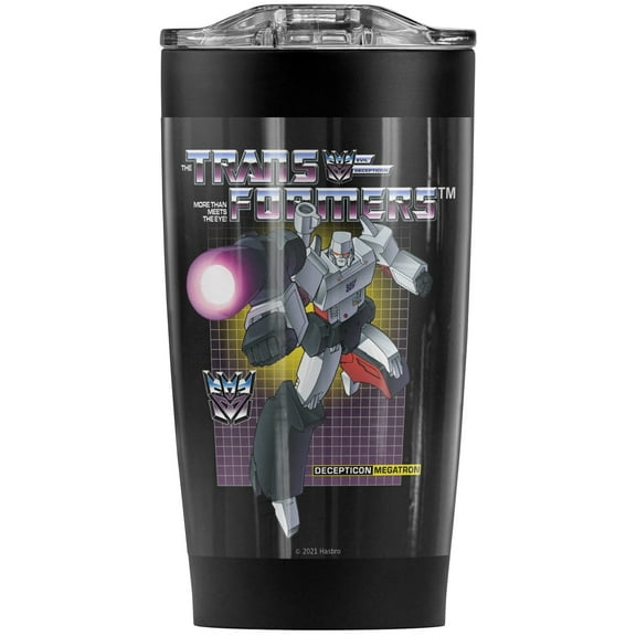 Transformers/Megatron Stainless Steel Tumbler 20 oz Coffee Travel Mug/Cup, Vacuum Insulated & Double Wall with Leakproof Sliding Lid | Great for Hot Drinks and Cold Beverages