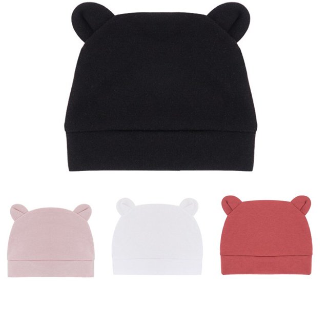 Cute Baby Hat Newborn Beanie Cotton Soft Elastic Baby Cap for Girls Boys Hats Newborn Photography Props Infant Accessories190-12 months He Qiyong unisex