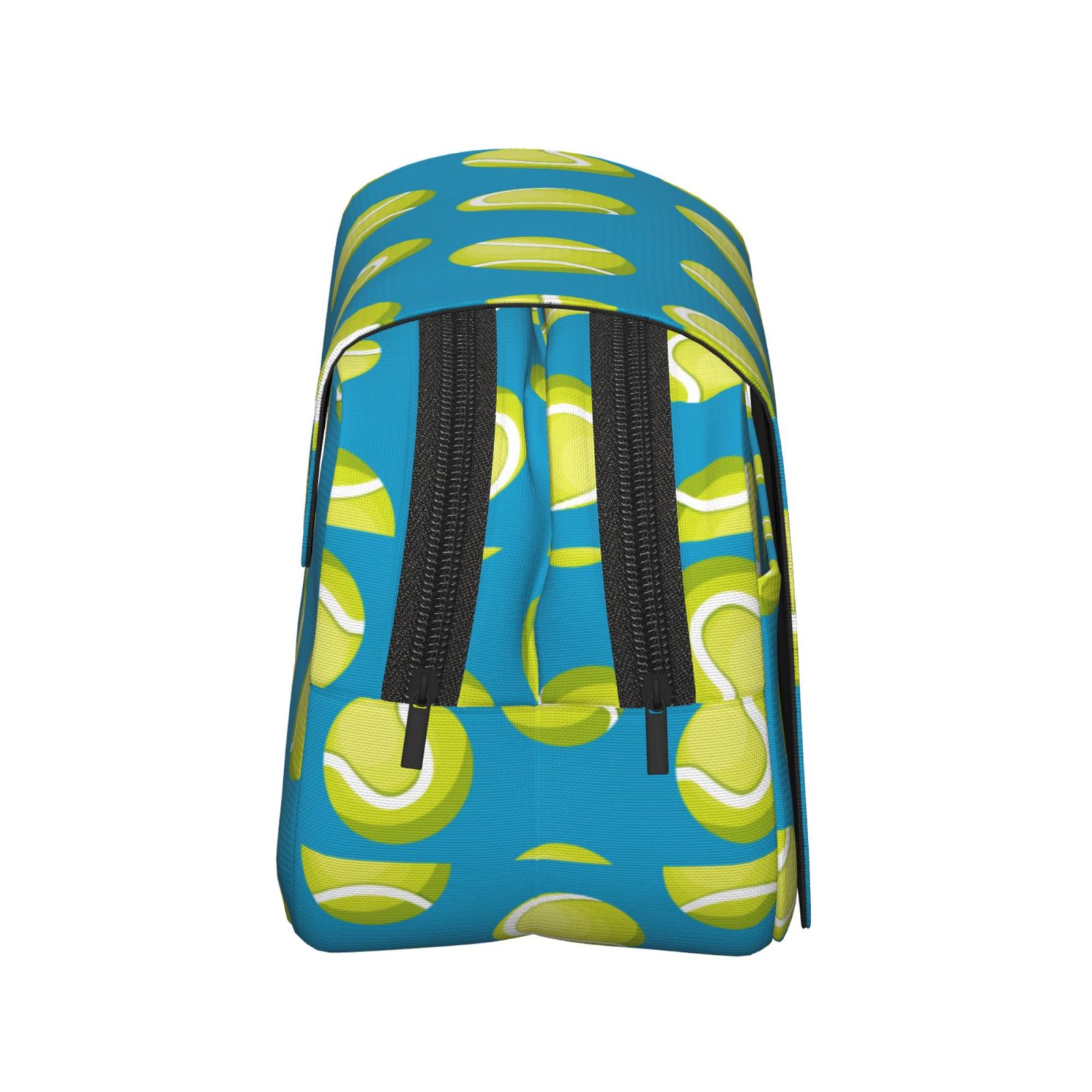 Rateoe Ball Tennis Pattern Double Clamshell Pen Case, Storage Organizer with Two Zipper Compartments– Holds Up to 50 Pencils & Pens