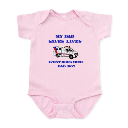 

CafePress - Ambulance Saves Lives Dad Infant Bodysuit - Baby Light Bodysuit