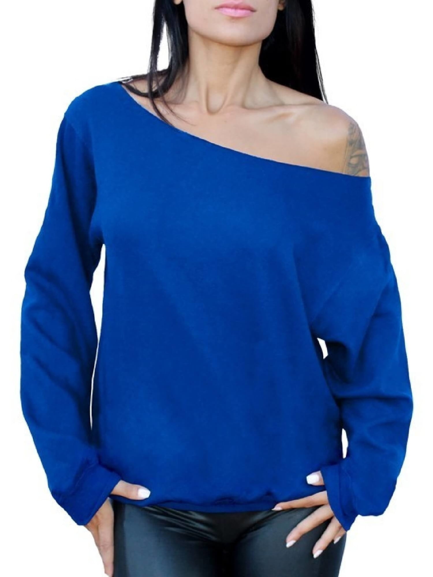 womens off the shoulder sweatshirt