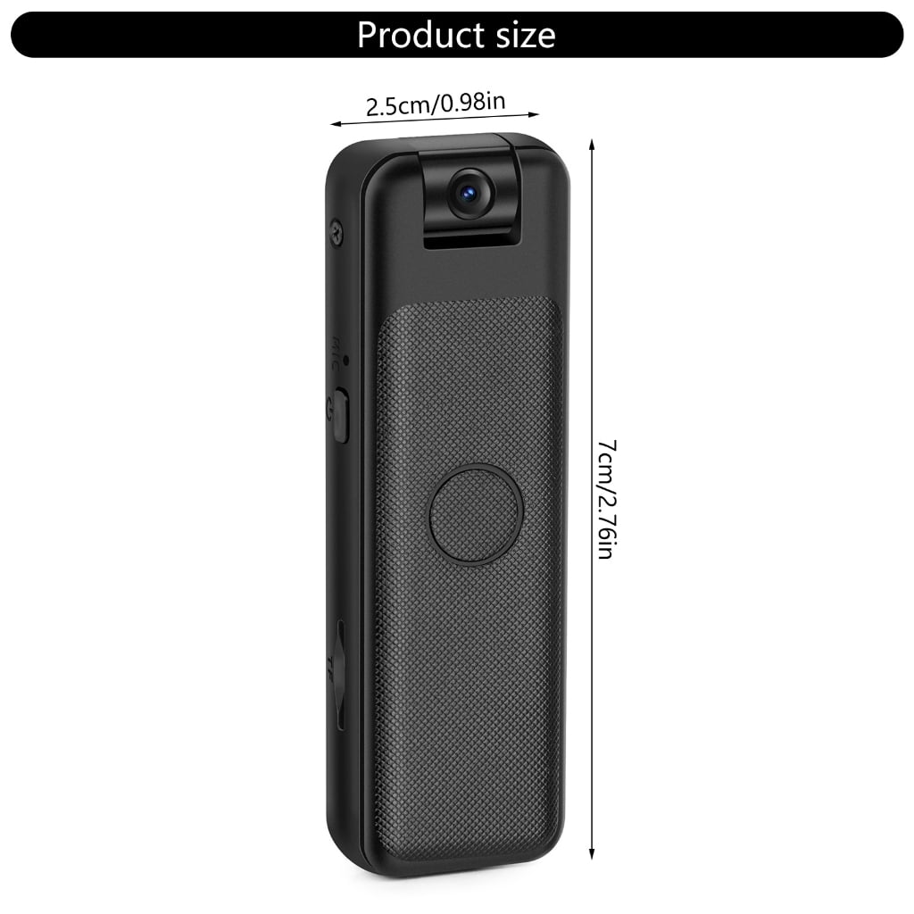 AOOOWER Pocket Camera Portable Video Recorder Handheld Back Clip Camera High-Definite