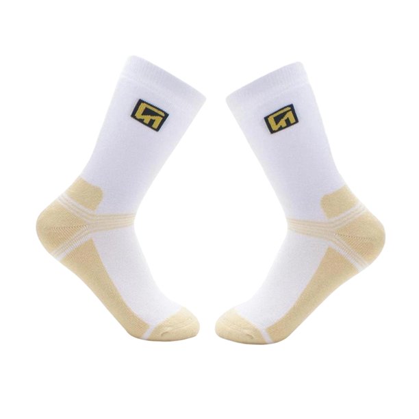 Calcetines de patinaje sobre hielo, cómodos y transpirables, hasta la rodilla, regalo para estudiantes. blanco