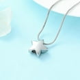 thumbnail image 5 of Personalized Mini Star Urn Necklaces For Ashes For Women Men Cremation Jewelry for Ashes Customizable Pet Dog Ashes Necklace, 5 of 7