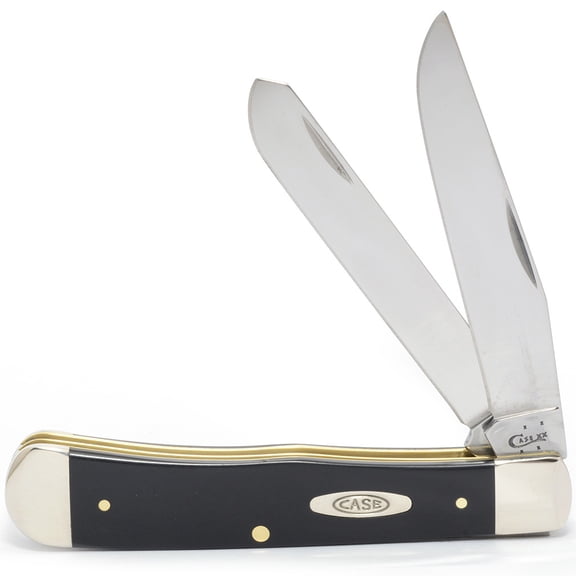 WR Case XX Pocket Knife 22350 BLACK SYNTHETIC CV TRAPPER(2254 CV)