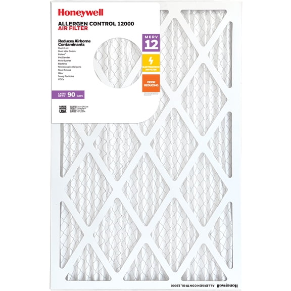 14x24x1 HONEYWELL Allergen Control 12000 MERV12 Air Filter P1