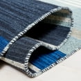 thumbnail image 6 of SAFAVIEH Striped Kilim STK703N Navy / Charcoal Rug, 6 of 7