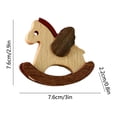 thumbnail image 3 of Jienlioq Nordical Style Horse Rocking Horse Table Decorations Home Decoration Pines Horse Rocking Horse Crafts, 3 of 7