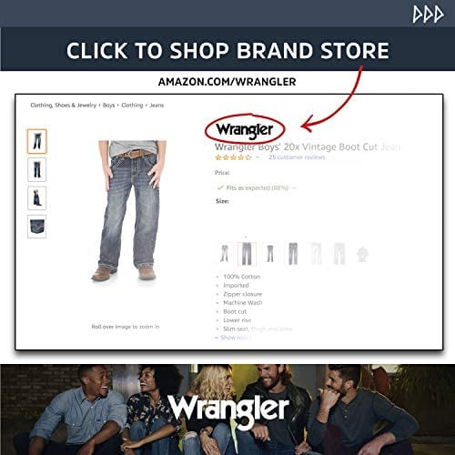 Wrangler Baby Diaper Cover - Kids Boys Jeans - 11Mwipw