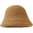 thumbnail image 1 of LinYooLi Y2K Hat Female Fashion Autumn/Winter Solid Color Wool Fisherman Hat Thicken Warm Bucket Hat Simple Basin Hat Male, 1 of 8