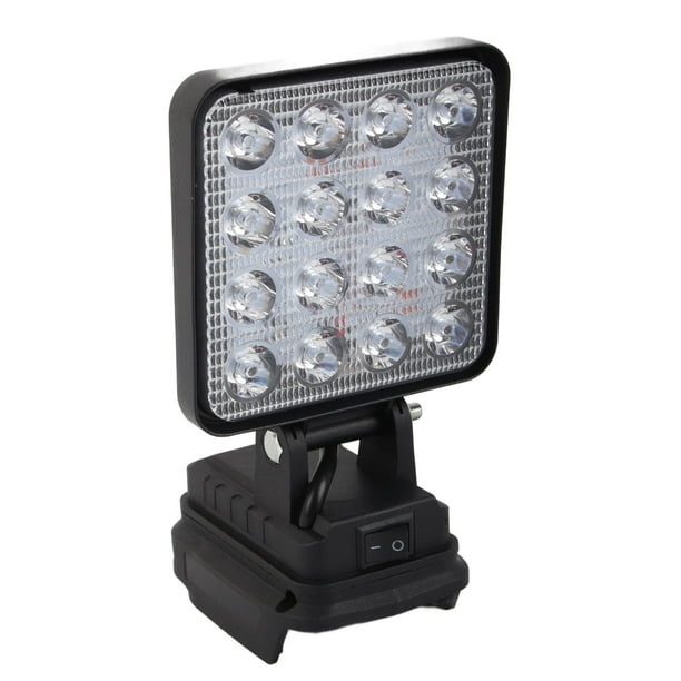 Fyearfly Foco De Construcción LED, Luz De Trabajo LED 18 V con Batería De Litio para BL1830 BL1840 BL1850 BL1860 Foco LED Brillante Proyector Portátil Lámpara De Sitio De Construcción (no con Batería