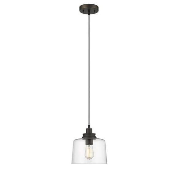 Chloe Lighting CH2S115RB09-DP1 Alice Transitional 1 Light Rubbed Bronze Mini Ceiling Pendant - 9 in.