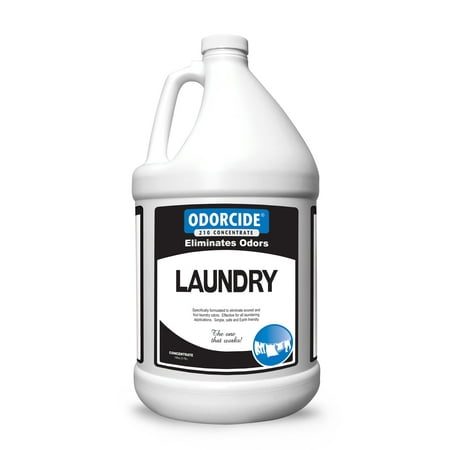 Odorcide – 1 Gallon Concentrated Laundry Odor Eliminator for Strong Odor, All Laundry Uses – Safe, Non-Enzymatic Odor Neutralizer – Laundry Odor Remover for Smoke, Sweat & Pet Odors (1 Gal)