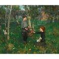 thumbnail image 3 of James Guthrie 17x15 Black Modern Framed Museum Art Print Titled - In the Orchard (1885-6), 3 of 5