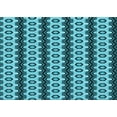 thumbnail image 1 of Ahgly Company Indoor Rectangle Patterned Bright Turquoise Blue Area Rugs, 4' x 6', 1 of 6