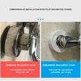 thumbnail image 2 of Tizuqe Universal Bathroom Fixtures Cover ABS Silver Shower Arm Concealer Adjustable Rustproof, 2 of 10