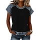thumbnail image 1 of Camiseta de Moda de Verano de Color Sólido de Cuello Redondo de la Camiseta de la Mujer de Manga Corta de la Camiseta de la Camiseta de la Camiseta de la Camiseta de la Camiseta de la Camiseta de la, 1 of 8