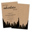 Personalized Kraft Forest Theme Graduation Party Invitation