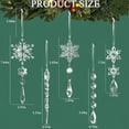 thumbnail image 2 of Christmas Pendant Accessories for Tree and Window Decoration Product Hangs 1 Christmas Pendant Accessories Christmas Tree Decoration Pendant Garden Window Decoration, 2 of 7