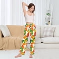 thumbnail image 5 of FORMRS Women's Pajama Pants with Pockets Soft Comfy Loungewear Sleep Bottom, Sizes S-2XL, Beige Leaves, 5 of 8