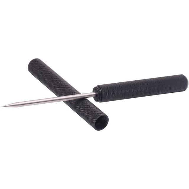 Aluminum Alloy Ice Picks, Ice Crusher Ice Chisel Removal Pick Ice Tool with Aluminum Safety Alloy Cover for Restaurant Bar Bartender Home Kitchen (Black)