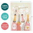 thumbnail image 4 of Tree-Free Greetings Anniversary Greeting Card 2 Pack, 5x7, Aniversario Champagne (GT64637), 4 of 6