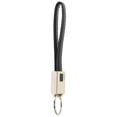 thumbnail image 4 of EeaseMX Cable de carga de cuero para teléfono móvil, multifunción, dos en uno, llavero con cable de datos (tipo C, negro), 4 of 7