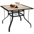 thumbnail image 1 of Outsunny 36" x 36" x 28" Square Patio Dining Table with Umbrella Hole, 1 of 10