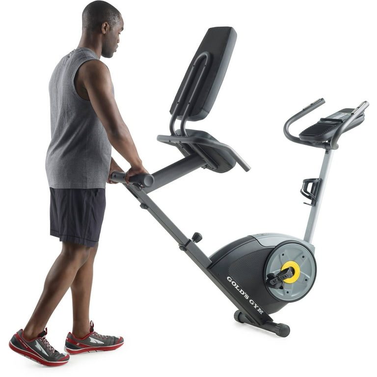Gold s Gym Home Fitness Equipment Cycle Trainer 400 Ri Recumbent Exercise Bike for Weight Loss Workout Walmart