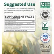 Healths Harmony Olive Leaf Extract Capsules with 20% Oleuropein, Antioxidants Supplement, 60 Count