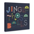 thumbnail image 2 of Stupell Industries Contemporary Eclectic Jingle Bells Phrase Canvas Art, 17 x 17, by Sazerelli Designs, 2 of 7